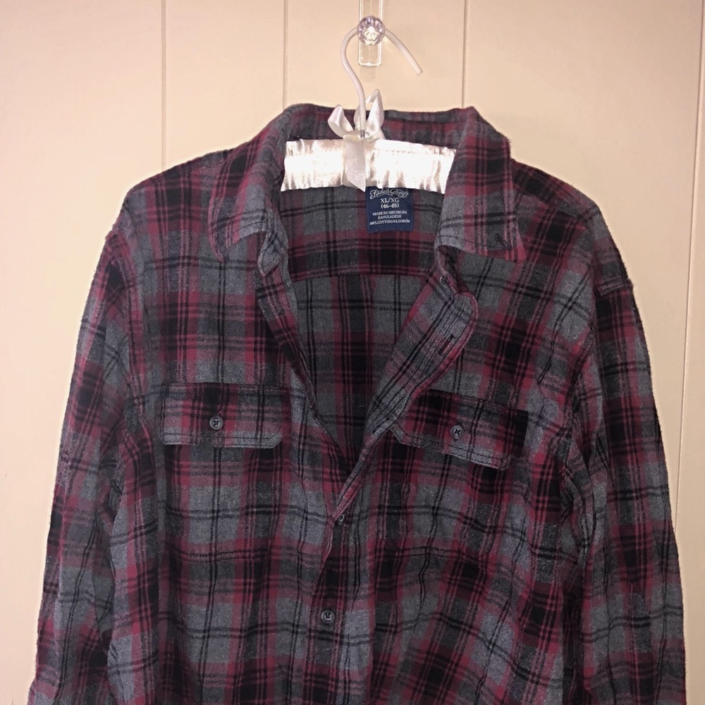 ✨Red+Grey Flannel✨